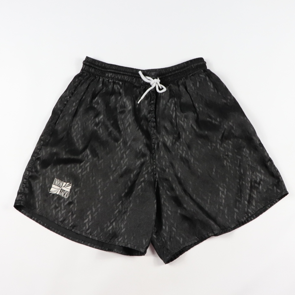 80s Union Jacks Mens Large Soccer Shorts Black
